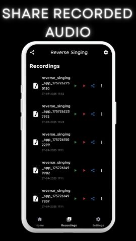 Reverse Singing для Android — скриншот 4
