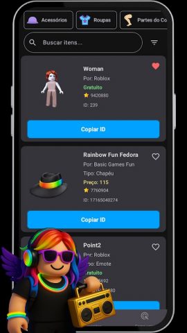 Roblox IDs Outfit для Android — скриншот 1