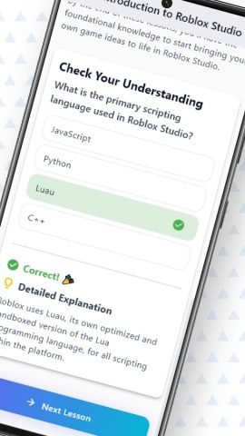 Roblox Studio — Coding Lesson для Android — скриншот 2
