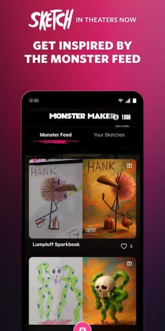 SKETCH: AI Monster Maker для Android — скриншот 3