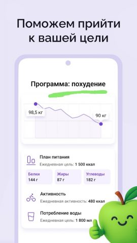 Счетчик калорий: Худеем вместе — скриншот 3