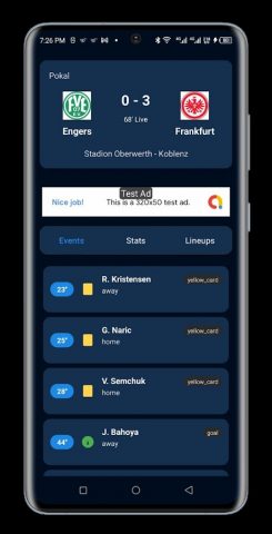 Score Soccer 808 Live Streamng для Android — скриншот 5