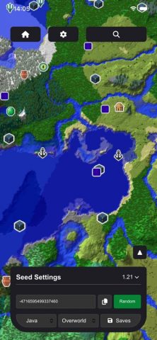 Seed Map: Biomes & Structures для iOS — скриншот 1
