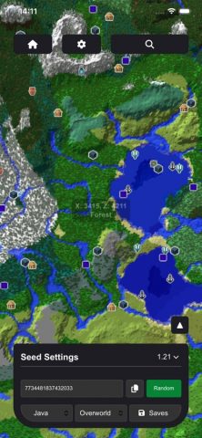 Seed Map: Biomes & Structures для iOS — скриншот 2