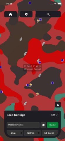 Seed Map: Biomes & Structures для iOS — скриншот 3
