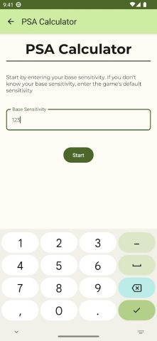 Sensitivity Calculator для Android — скриншот 3