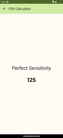 Sensitivity Calculator для Android — скриншот 5