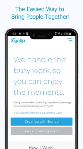 Sign Up by SignUp.com для Android — скриншот 1