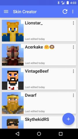 Skin Creator for Minecraft для Android — скриншот 1
