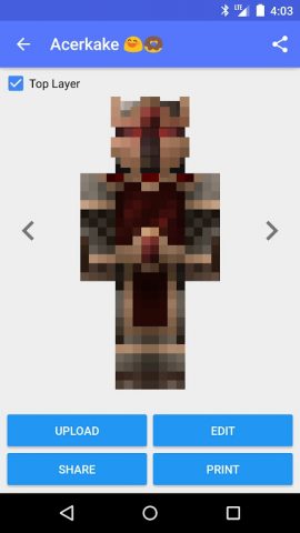 Skin Creator for Minecraft для Android — скриншот 2