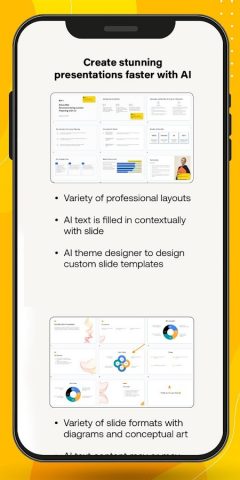 Slidesgo PPT AI App Assistant для Android — скриншот 2