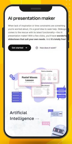 Slidesgo PPT AI App Assistant для Android — скриншот 3