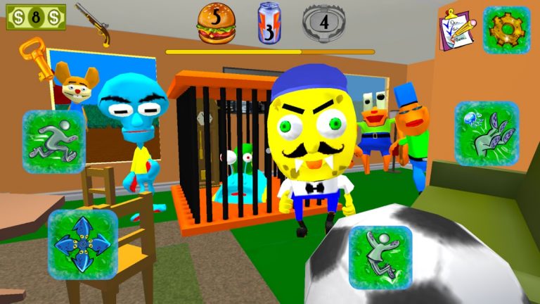 Sponge Neighbor Escape 3D для Android — скриншот 2
