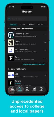 Spotlight News для iOS — скриншот 4