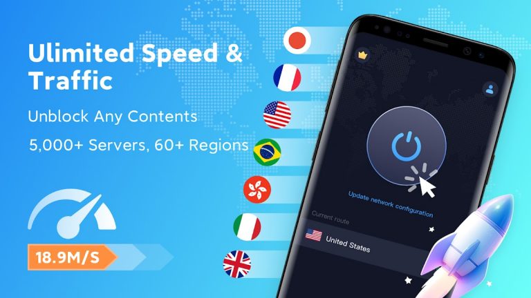 Starlink VPN — Jump Speed для Android — скриншот 1
