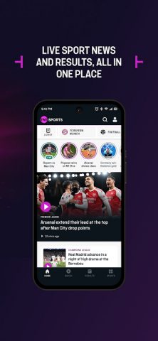 TNT Sports: News & Results для Android — скриншот 3