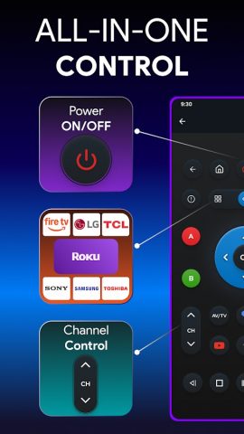 Universal TV Remote Control для Android — скриншот 2