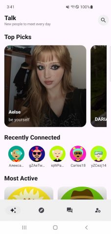 Talk — Anonymous Chat для Android — скриншот 1