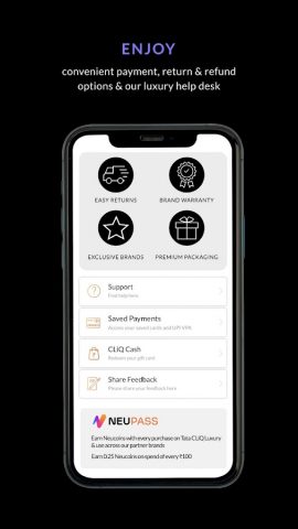 Tata CLiQ Luxury Shopping App для Android — скриншот 5