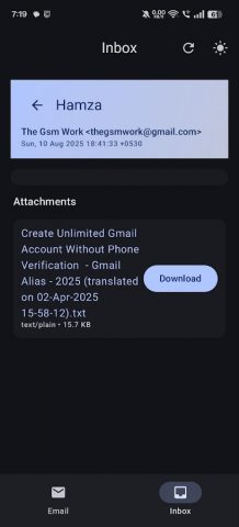 Temp Mail — Disposable Email для Android — скриншот 4