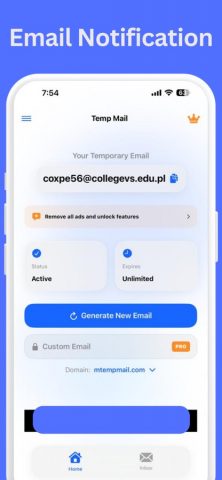 Temp mail Disposable Email для iOS — скриншот 3