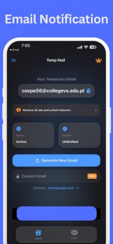 Temp mail Disposable Email для iOS — скриншот 5