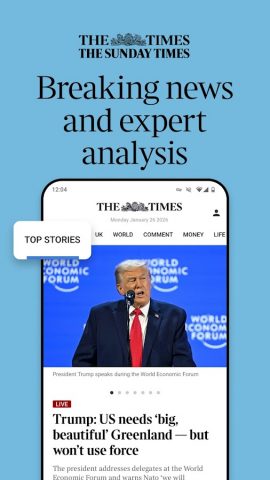 The Times: UK & World News для Android — скриншот 1