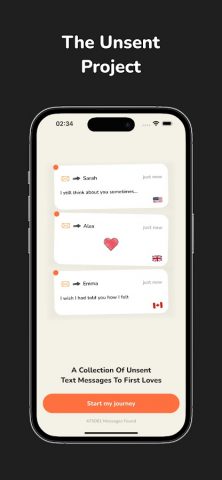 The Unsent Project для Android — скриншот 1