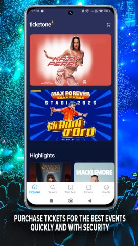 TicketOne: Tickets for Events для Android — скриншот 1