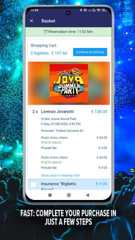 TicketOne: Tickets for Events для Android — скриншот 3