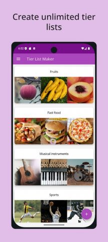 Tier List Maker для Android — скриншот 1