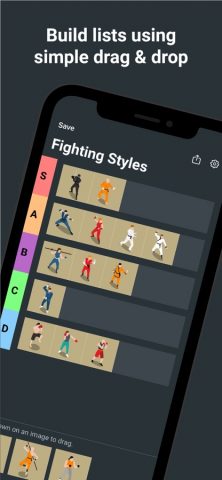 Tier List — Rank Anything для iOS — скриншот 1