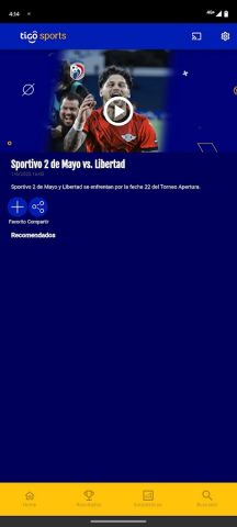 Tigo Sports Paraguay для Android — скриншот 4