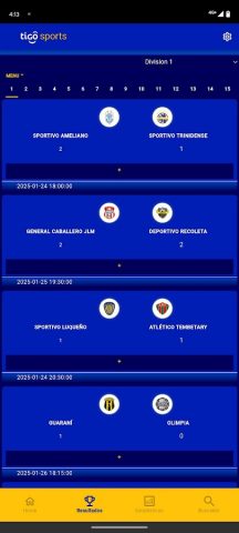 Tigo Sports Paraguay для Android — скриншот 5