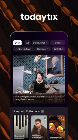 TodayTix – Theatre Tickets для Android — скриншот 1