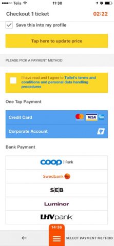 Tpilet bustickets для iOS — скриншот 4