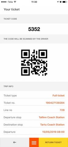Tpilet bustickets для iOS — скриншот 5