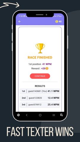 Type racer — Multiplayer для Android — скриншот 3
