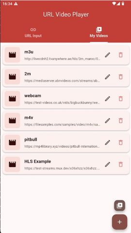 Url Video Player для Android — скриншот 2