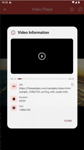 Url Video Player для Android — скриншот 4