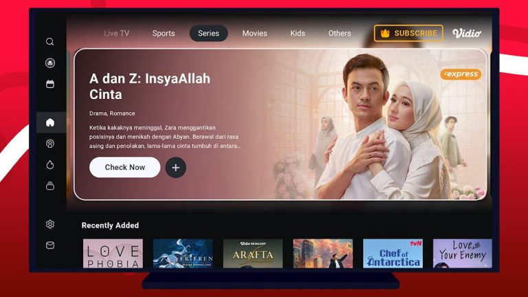 Vidio TV: Sport, Movie, Series для Android — скриншот 5