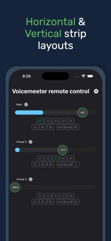 Voicemeeter Remote Control для iOS — скриншот 3