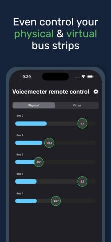 Voicemeeter Remote Control для iOS — скриншот 4