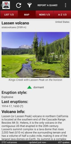 Volcanoes & Earthquakes — скриншот 5