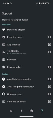 WG Tunnel для Android — скриншот 5