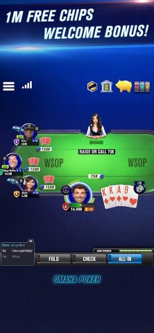 WSOP Poker Texas Holdem Game для Android — скриншот 1