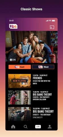 Watch TBS для Android — скриншот 4