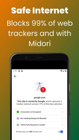 Web Browser Midori для Android — скриншот 3