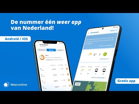 Weeronline: weer & buien radar для Android — официальный трейлер