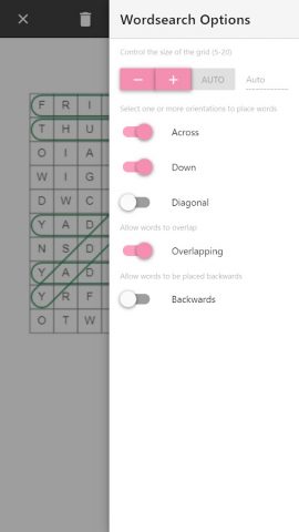 Word Search Maker для Android — скриншот 4
